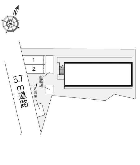 ★手数料０円★宝塚市野上　月極駐車場（LP）